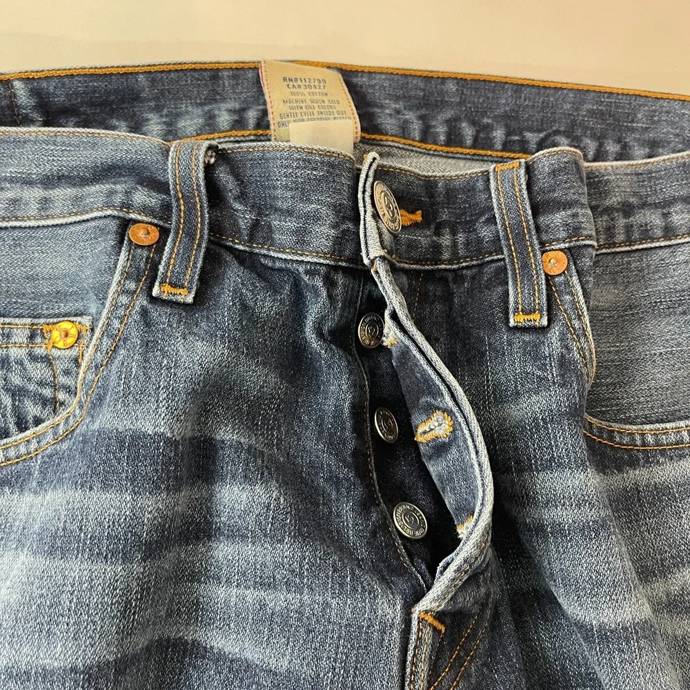 VTG True Religion Bobby Jeans Mens 36 Blue Baggy Dark Wash USA Made Grunge Y2K